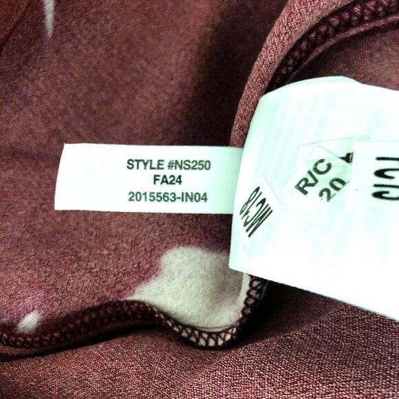 Madewell V-Neck Cuff-Sleeve Maxi Dress in Floral Bordeaux Size 2 NWT - Picture 10 of 11